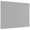 vidaXL Protection de cuisine Gris clair 80 x 50 x 0,6 cm verre tremp&eacute;