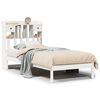vidaXL Lit biblioth&egrave;que sans matelas blanc 75x190cm bois de pin massif