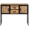 vidaXL Buffet haut 100x35x75 cm bois de manguier brut massif
