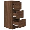 vidaXL Buffet ch&ecirc;ne marron 29,5x34x76 cm bois d'ing&eacute;nierie