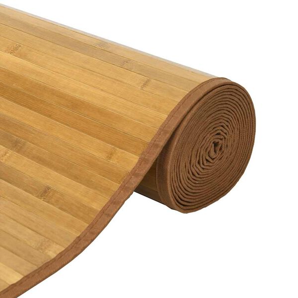 vidaXL Tapis rectangulaire naturel 70x300 cm bambou