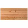 vidaXL Table de bar rectangulaire en bois massif de ch&ecirc;ne marron clair 180 x 80 x 92 cm