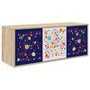 vidaXL Meuble TV mural MAINZ 102 x 33 x 40 cm Ch&ecirc;ne Sonoma
