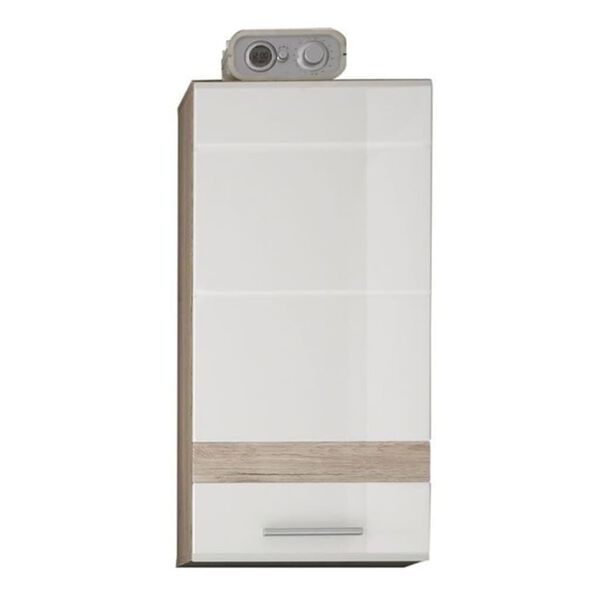 Trendteam Armoire murale rangement Set-One blanc/ch&ecirc;ne clair San Remo