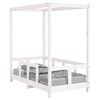vidaXL Cadre de lit pour enfant blanc 70x140 cm bois de pin massif