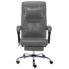 vidaXL Chaise de bureau de massage Anthracite Similicuir