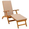 vidaXL Chaise longue inclinable et pliable Bois d'Acacia Massif
