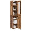vidaXL Haut Armoire 2 pcs Bois Ancien Bois d'ing&eacute;nierie