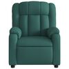 vidaXL Fauteuil inclinable &eacute;lectrique Vert fonc&eacute; Tissu