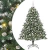 vidaXL Sapin de No&euml;l artificiel Vert 180 cm PVC, plastique et acier