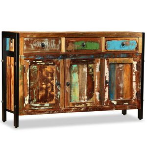 vidaXL Buffet Bois de r&eacute;cup&eacute;ration massif 120x35x76 cm