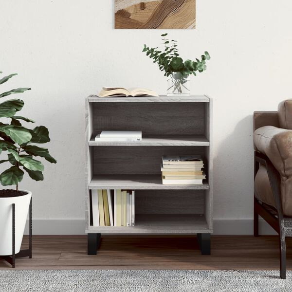 vidaXL Buffet sonoma gris 57x35x70 cm bois d'ing&eacute;nierie