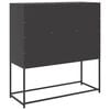 vidaXL Buffet noir 100,5x39x107 cm acier laminé à froid