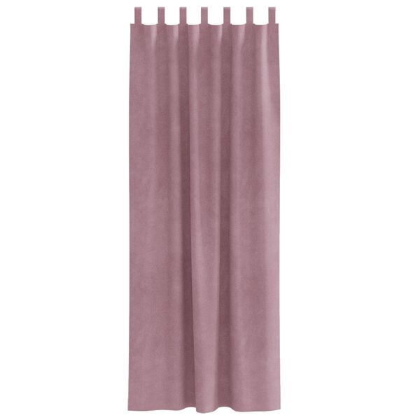 vidaXL Rideaux occultants 2 pcs Rose foncé 140 x 225 cm Velours