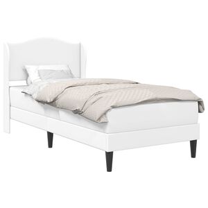 vidaXL Cadre de lit avec t&ecirc;te de lit Blanc 80 x 200 cm Simili cuir