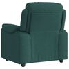 vidaXL Fauteuil de massage inclinable Vert fonc&eacute; Tissu