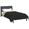vidaXL Duvet d'&eacute;t&eacute; simple Noir et Taupe 220 x 155 cm Microfibre