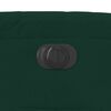 vidaXL Fauteuil inclinable &eacute;lectrique vert fonc&eacute; velours