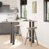 vidaXL Pieds de table de bar 4 pi&egrave;ces Anthracite 110-112 cm Acier