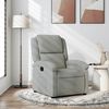 vidaXL Fauteuil inclinable en velours gris clair