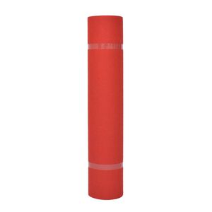 vidaXL Tapis Uni Rouge 1 x 12 m Tissu