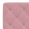 vidaXL Cadre de lit sans matelas rose 120x200 cm velours