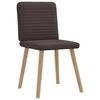 vidaXL Chaises à manger lot de 2 marron foncé tissu