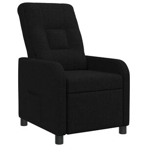 vidaXL Fauteuil inclinable Noir Tissu