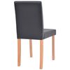 vidaXL Table et chaises 7 pcs Cuir synthétique Chêne Noir