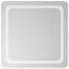 vidaXL Miroir de salle de bain LED Transparent 60 x 60 cm verre tremp&eacute;