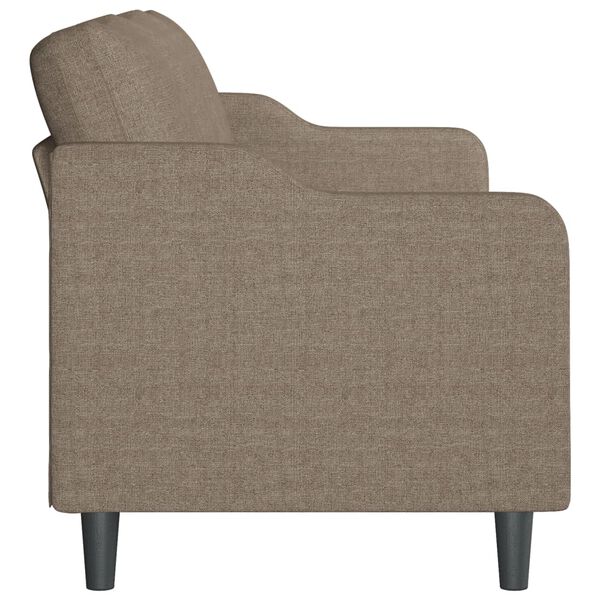 vidaXL Canap&eacute; &agrave; 3 places Taupe 210 cm Tissu