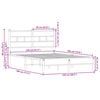 vidaXL Cadre de lit sans matelas avec t&ecirc;te de lit 120x190 cm