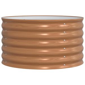 vidaXL Lit sur&eacute;lev&eacute; Marron 80 x 80 x 44 cm Acier