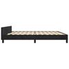 vidaXL Cadre de lit sans matelas noir 200x200 cm velours