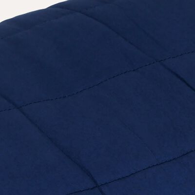 Couverture vidaXL Couverture lestée Bleu 140x200 cm 6 kg Tissu