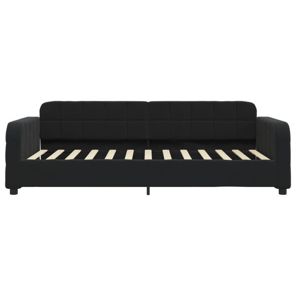 vidaXL Lit de repos sans matelas noir 80x200 cm velours