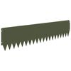 vidaXL Bordure de Pelouse 10 pcs 103 x 25 cm Acier Vert olive
