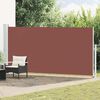 vidaXL Auvent lat&eacute;ral r&eacute;tractable de patio 180x500 cm Marron