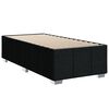 vidaXL Sommier &agrave; lattes de lit avec matelas Noir 90x190 cm Tissu