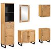 vidaXL Ensembles de salle de bain 6 pi&egrave;ces Naturel