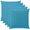 vidaXL Housse de coussin 6 pcs HEERLEN Bleu clair 60 x 60 cm Polyester
