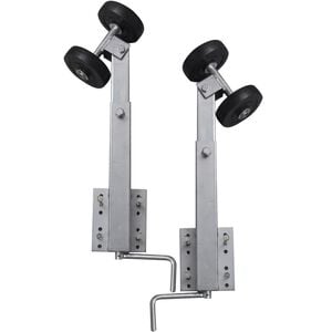 vidaXL Support &agrave; double rouleau pour remorque de bateau 2 pcs 59-84 cm