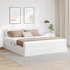 vidaXL Lit avec rangement et matelas Blanc 180 x 200 cm Simili cuir