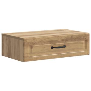 vidaXL Table d'appoint murale 59 x 34,5 x 17 cm Bois d'ing&eacute;nierie