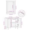 vidaXL Ensemble de meubles salle de bain 2 pcs bois de manguier massif