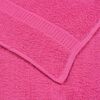 vidaXL Serviettes d'invit&eacute; FROGN 2 pcs rose 30x50 cm 360 g/m&sup2;