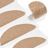 vidaXL Tapis d'escalier auto-adh&eacute;sifs 10 pcs beige 56x17x3 cm