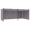 vidaXL Tonnelle avec rideaux 3x6 m Anthracite Acier