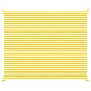 vidaXL Voile d'ombre Jaune et blanc 6 x 5 m 100 % polyester Oxford