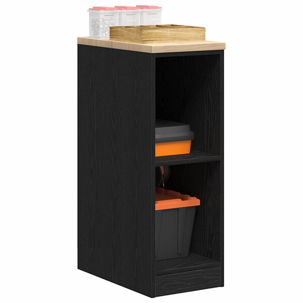 vidaXL Armoire de rangement de garage noir 30x51x85 cm bois de pin